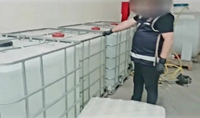 Tekirdağ'da 12 ton etil alkol ele geçirildi