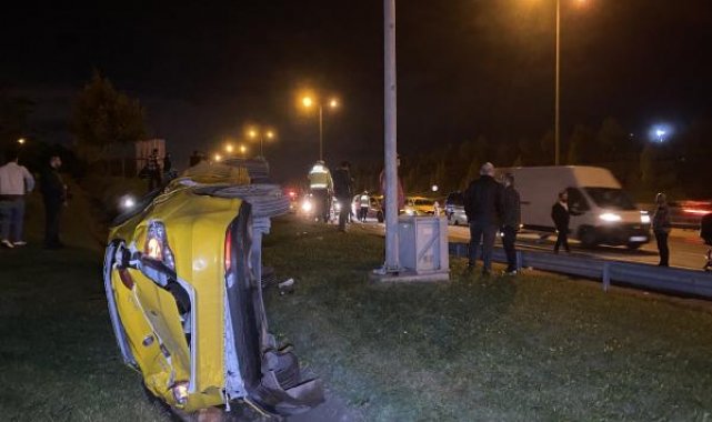 TEM Otoyolu'nda zincirleme kaza: 2 yaralı