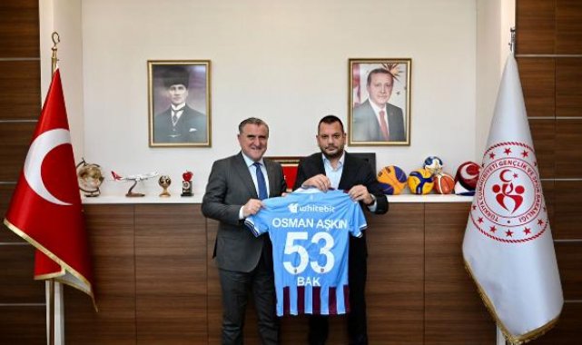 Trabzonspor Başkanı Ertuğrul Doğan'dan Bakan Bak'a ziyaret