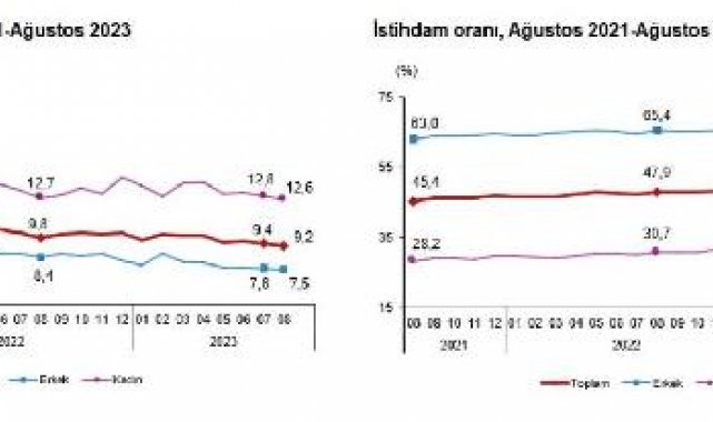 TÜİK: İşsizlik oranı ağustosta azaldı