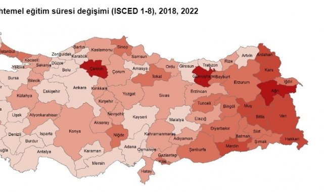 TÜİK'e göre Karabük 2022 yılında muhtemel eğitim süresinin en yüksek olduğu ikinci il arasında