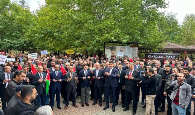 Tunceli'de Alevi dedeleri öncülüğünde İsrail protestosu