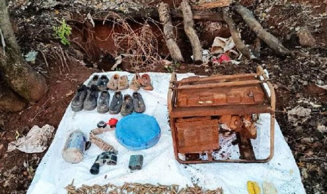 Tunceli'de, PKK'lı teröristlerin kullandığı 2 sığınak imha edildi