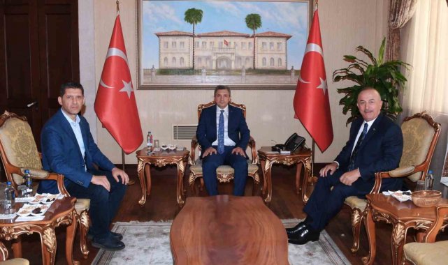 Vali Şahin, Çavuşoğlu'nu ağırladı