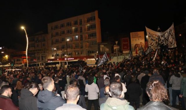 Van ve Bitlis'te İsrail protestosu