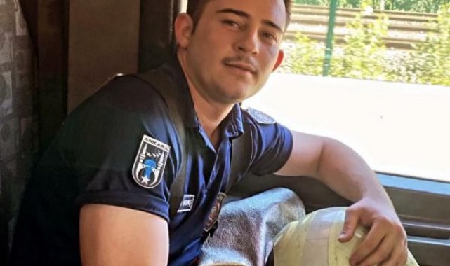 Yangına müdahale ederken yaşamını yitiren itfaiyeci, toprağa verildi