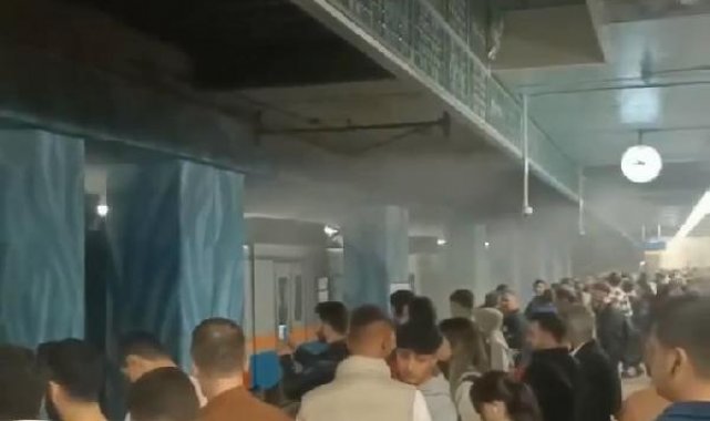 Yenikapı Metro İstasyonunda yangın paniği