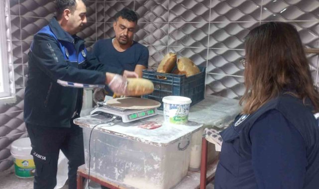 Zabıta ekiplerinden ev ekmeği üreticilerine yönelik denetim