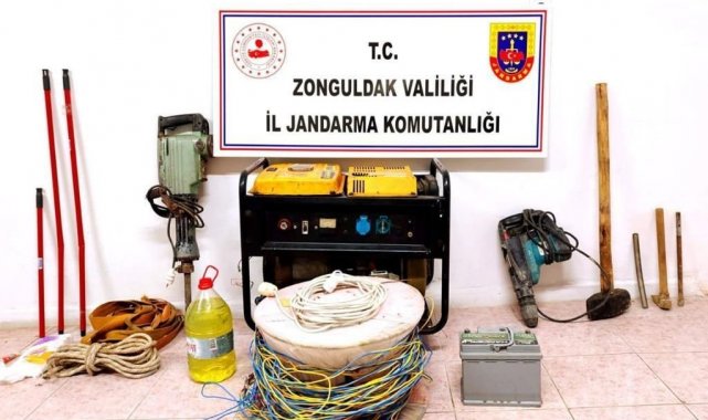 Zonguldak'ta kaçak kazı yapan 7 kişi yakalandı