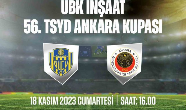 56. TSYD Ankara Şubesi Kupası, 18 Kasım'da oynanacak