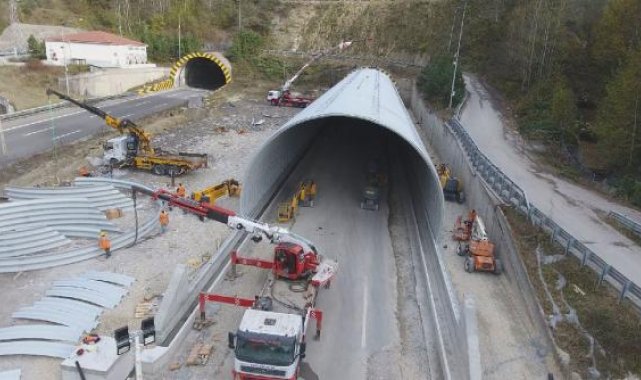 90 metre uzatılan Bolu Dağı Tüneli yarın ulaşıma açılıyor