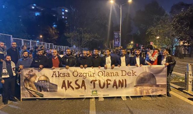 ABD'nin İsrail'e verdiği destek protesto edildi