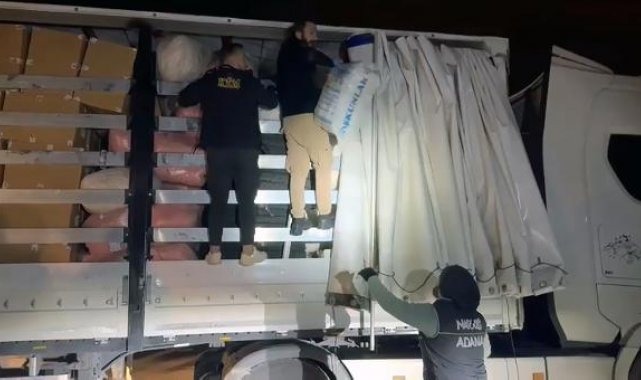Adana'daki Narkogüç-36 operasyonunda 64 kilo skunk ele geçirildi