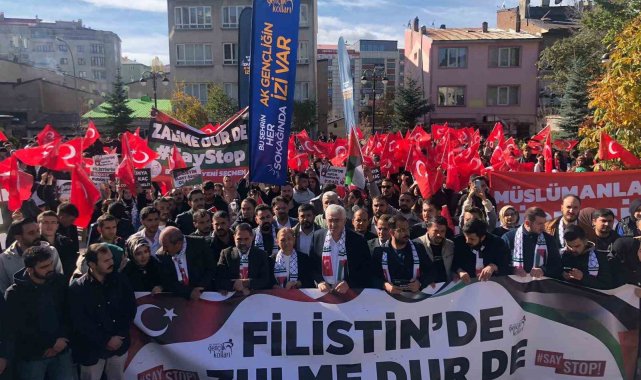 AK Partili gençler Filistin için toplandı