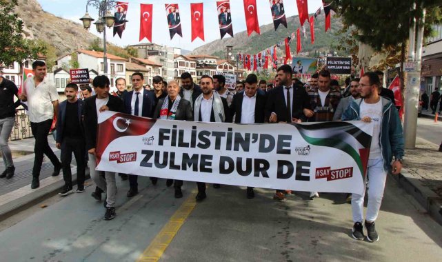 AK Partili gençlerden İsrail'e tepki yürüyüşü