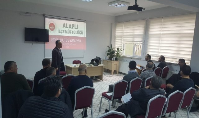 Alaplı'da etkili hutbe sunumu semineri düzenlendi