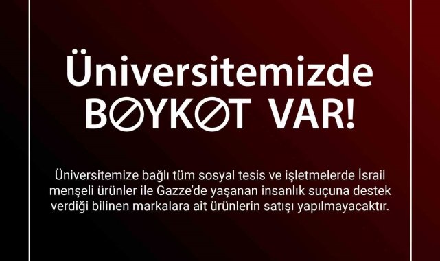 Anadolu Üniversitesi de boykot kararı açıkladı