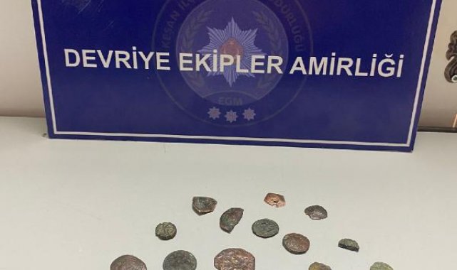 Aranan şüpheli, tarihi eserlerle yakalandı