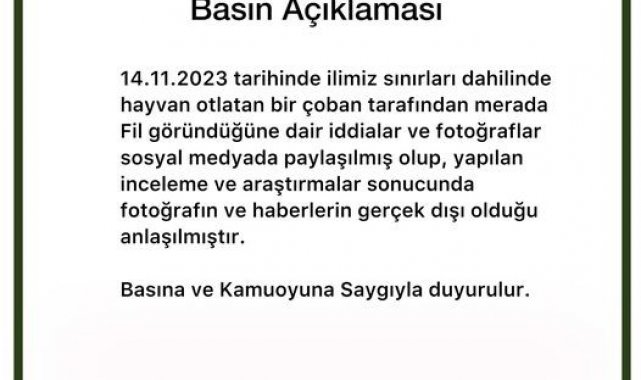 Ardahan'da "fil" alarmı