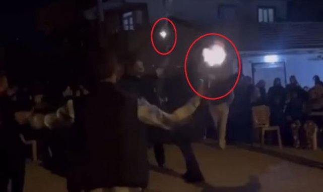 Asker eğlencesinde çiftetelli oynarken havaya ateş açan 3 şüpheli yakalandı