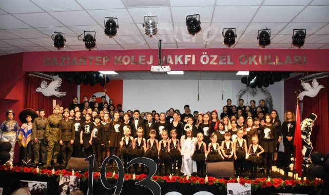 Atatürk, Gaziantep Kolej Vakfı'nda özlem ve sevgiyle anıldı