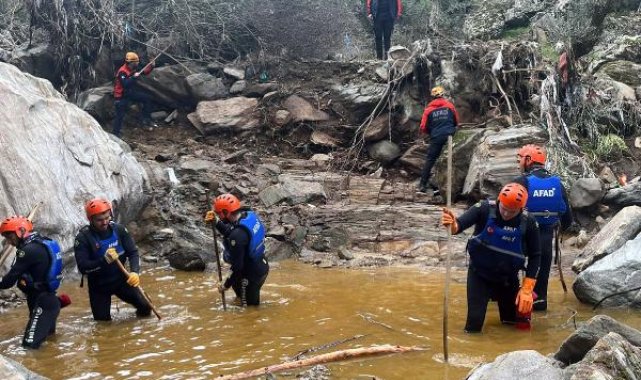 Aydın'da 3 kişinin öldüğü selde kayıp çiftçiyi arama çalışmalarında 3'üncü gün