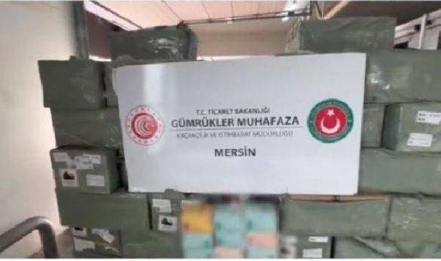 Bakan Bolat: Mersin'de 113 bin 250 adet kaçak elektronik sigara ele geçirildi