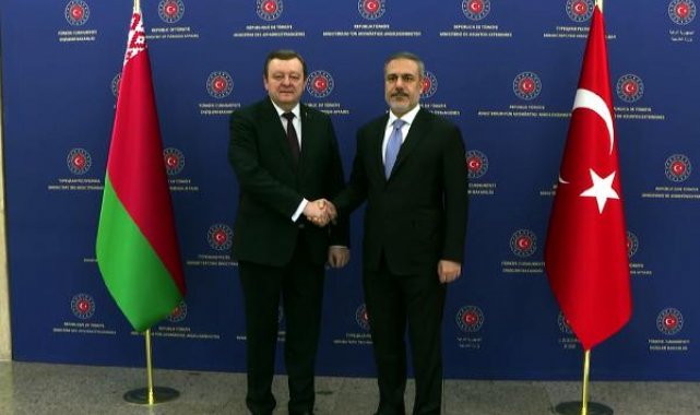 Bakan Fidan, Belaruslu mevkidaşı ile bir araya geldi