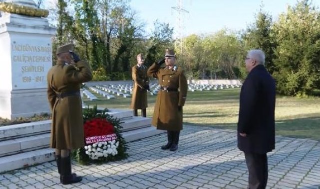 Bakan Güler, Macaristan'da 1'inci Dünya Savaşı Galiçya Cephesi Şehitliği'ni ziyaret etti