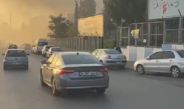 Başakşehir'de sanayi sitesinde yangın-1