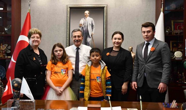 Başkan Ataç lösemiyi yenen çocukları ağırladı