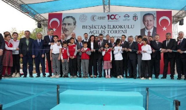 Beşiktaşlı yöneticiler, Adıyaman Besni Beşiktaş İlkokulu'nun açılışını yaptı