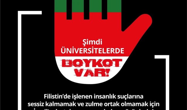 BKÜB'de yer alan 17 üniversite İsrail'e destek veren markaları boykot edecek