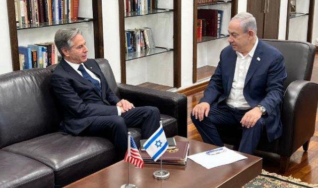 Blinken ve Netanyahu'dan İsrail'de özel görüşme