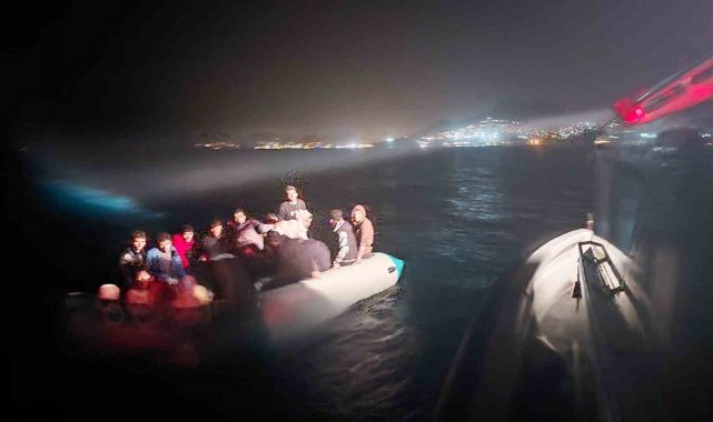 Bodrum'daki 5 ayrı operasyonda 87 düzensiz göçmen kurtarıldı