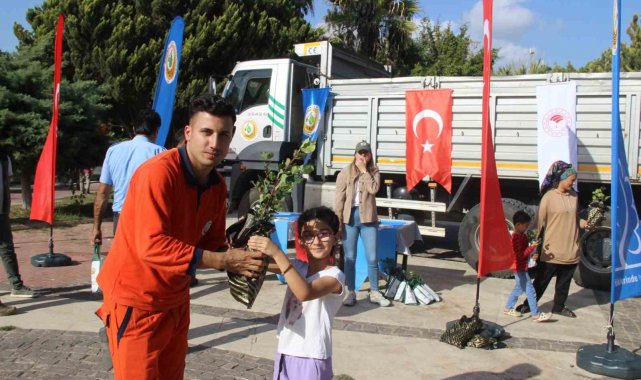 Bozyazı'da vatandaşlara ücretsiz fidan dağıtıldı