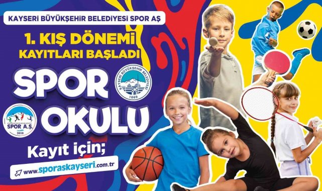 Büyükşehir Spor A.Ş. 1'inci Kış Dönemi Spor Okulları kayıtlarını başlattı