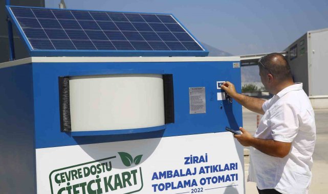 Büyükşehir, zirai ambalaj atıkları toplama otomatlarının sayısını arttırdı