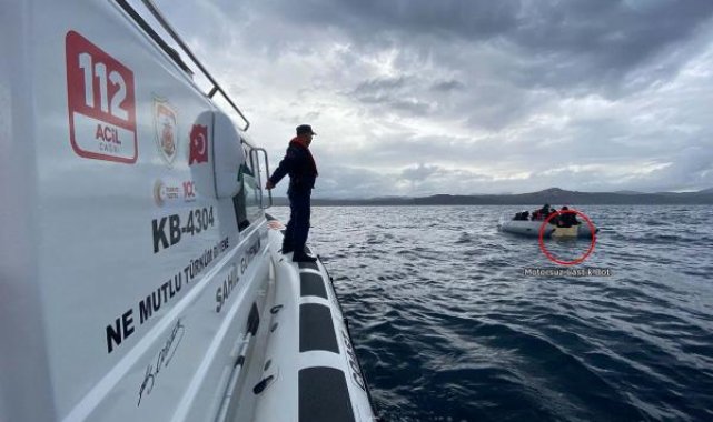 Çanakkale'de Yunanistan'ın ittiği 23 göçmen kurtarıldı