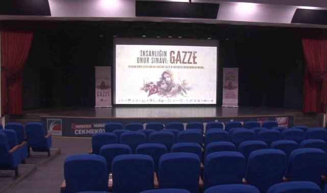 Çekmeköy'de "Tay" çizgi filminde koltuklar Gazze'de katledilen çocuklar için ayrıldı