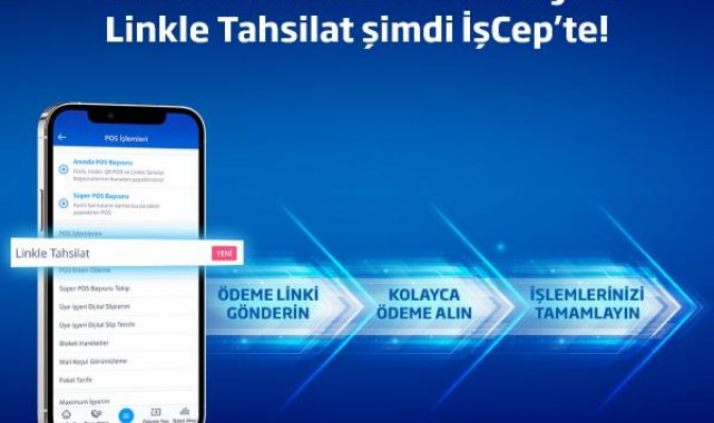 Cep telefonlarını POS cihazına dönüştüren 'Linkle Tahsilat' hizmeti kullanıma sunuldu