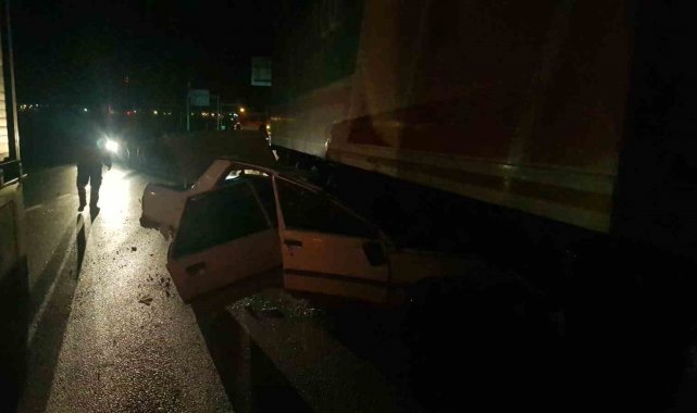 Çorum'da tır ile otomobil çarpıştı: 1 ölü