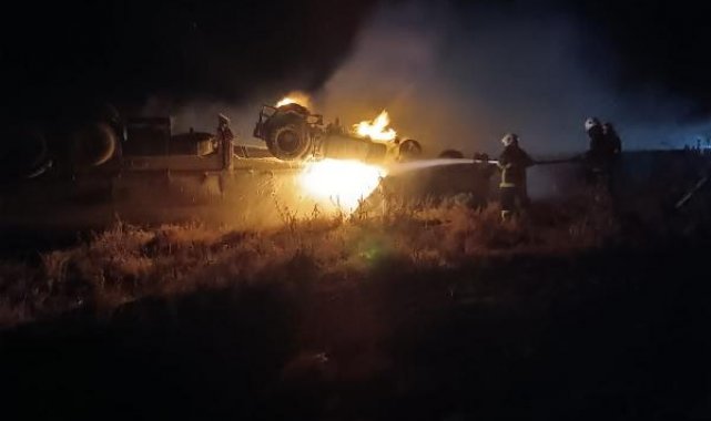 Devrildikten sonra yanan tankerin sürücüsü öldü
