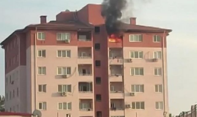 Diyarbakır'da 8'inci Ana Jet Üssü'ndeki lojmanda yangın