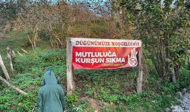 Düğünde maganda kurşununa 'pankartlı' önlemi