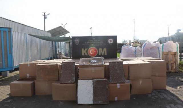 Düzce'de 2 milyon adet dolu makaron ele geçirildi