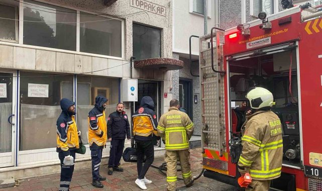 Erdek'te pompa yangını paniğe neden oldu