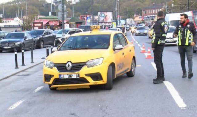 Fatih'te kurallara uymayan taksicilere ceza