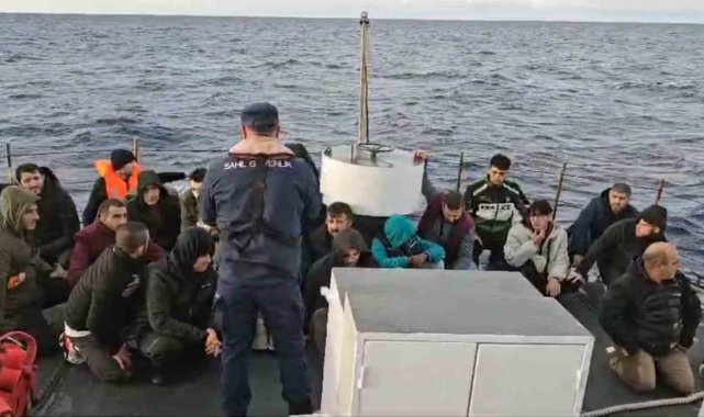Fethiye'de Yunanistan'ın geri ittiği 66 düzensiz göçmen kurtarıldı