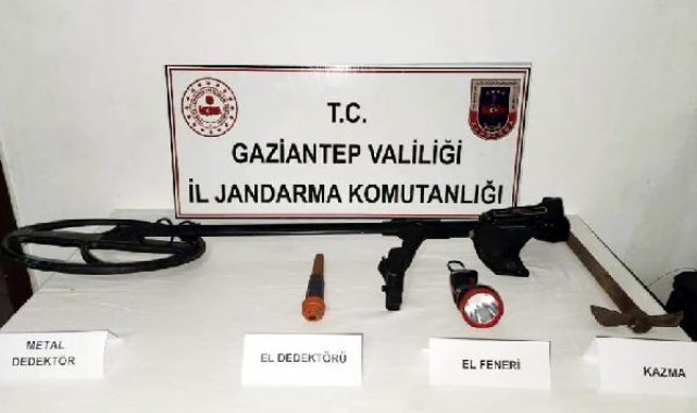 Gaziantep'te kaçak kazı operasyonu: 10 gözaltı